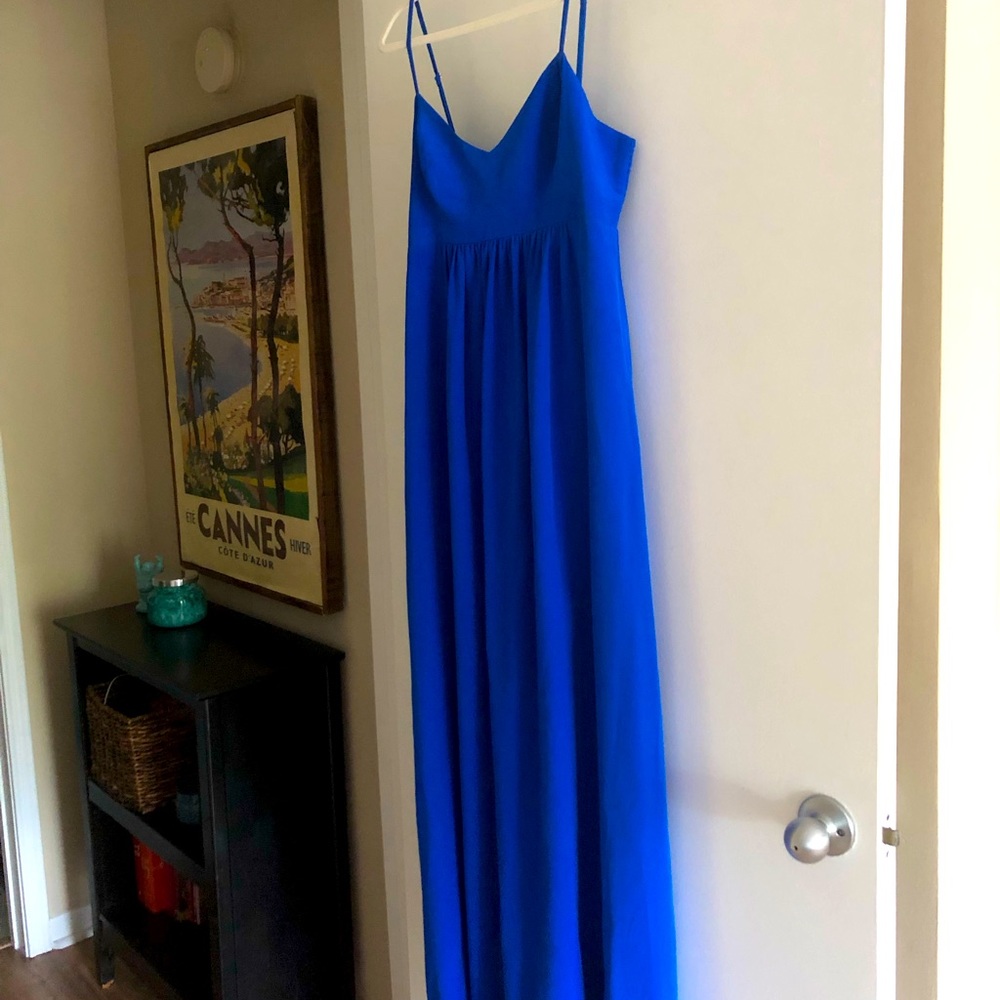 Amanda Uprichard Silk Gown Maxi Dress